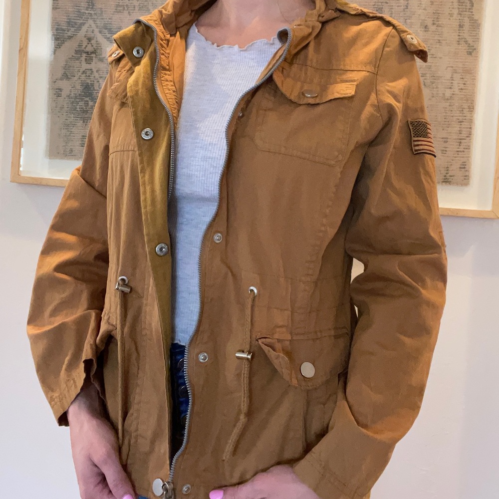 YMI Women’s utility jacket gold/mustard size S